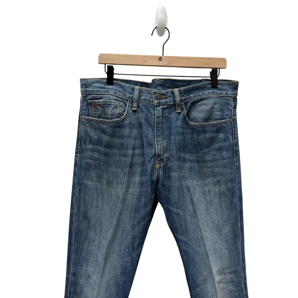 Polo Ralph Lauren Mens Slim Fit Blue Clinton Wash ‎ Denim Jeans Men's Size 34x30